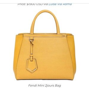 Authentic Fendi Petite '2Jours' Bag